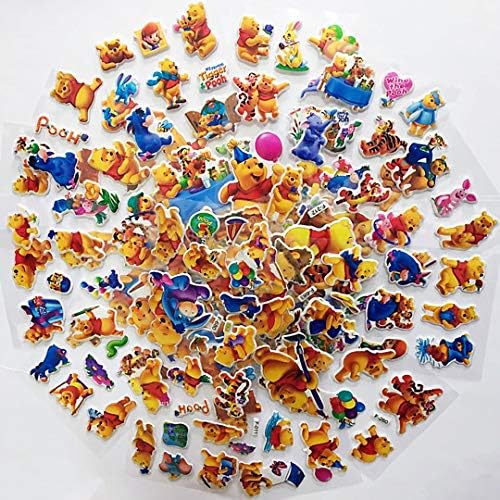 Chaoiwah Winnie The Pooh Stickers 10 Sheets and 2 More Free Sheet Sticker 12 Sheets per Pack-Winnie