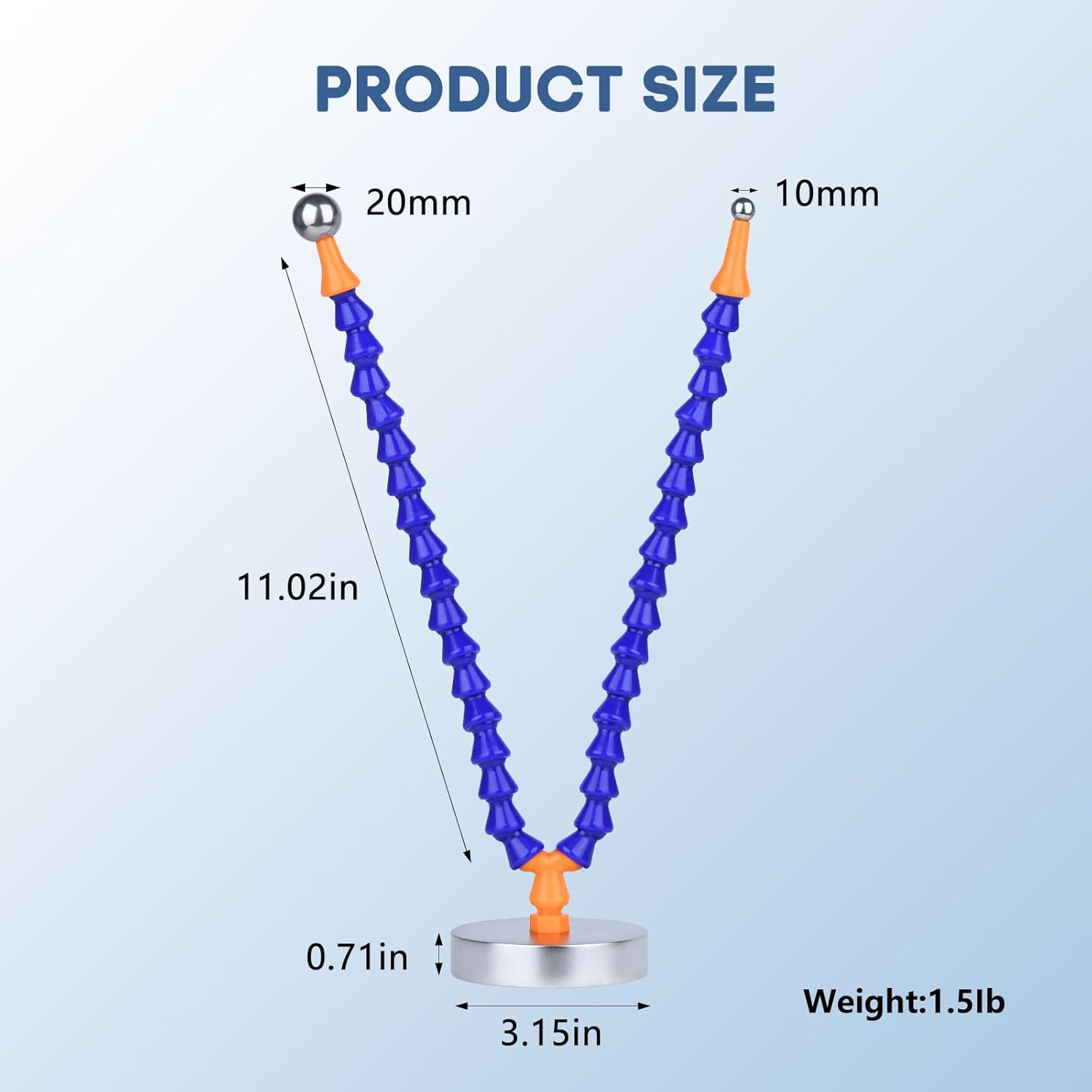 Reference Ball with Weighted Base for Precise Measurement, Essential Tool for Cats and Dogs, Diameter 10mm 20mm HXRRB-01