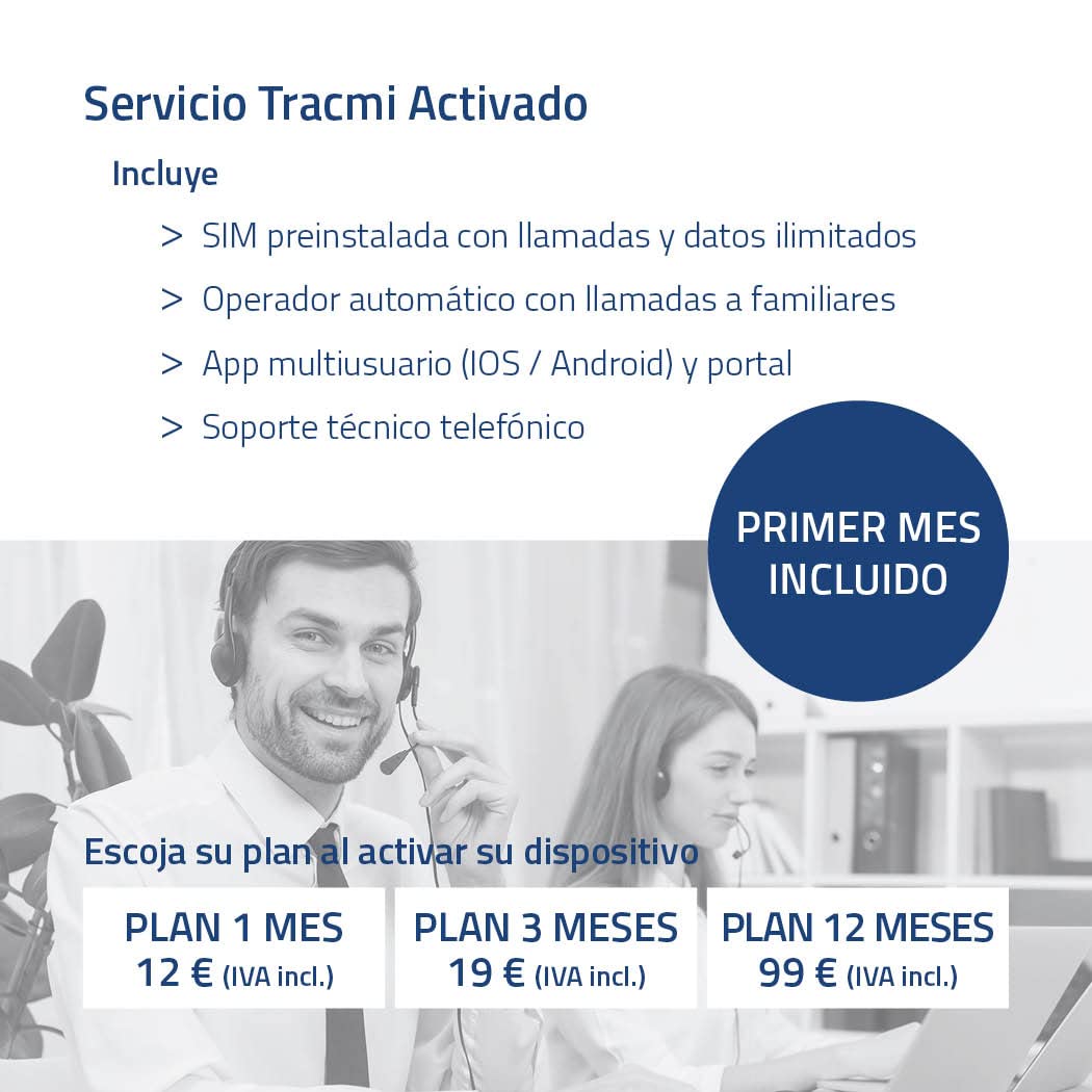 Reloj B6 con botón de Llamada de Emergencia SOS – Localización GPS – Detección de Caídas – Pulsómetro – Cuidado de Mayores/Demencia/vulnerables – Tarjeta SIM incluida - Necesita suscripción