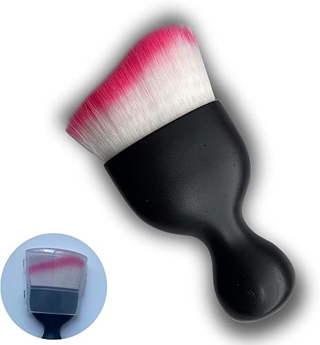 JDDRY Cepillo para detalles de automóvil, cepillo portátil para el polvo interior del automóvil, cepillo de limpieza de coche, cepillo de cerdas