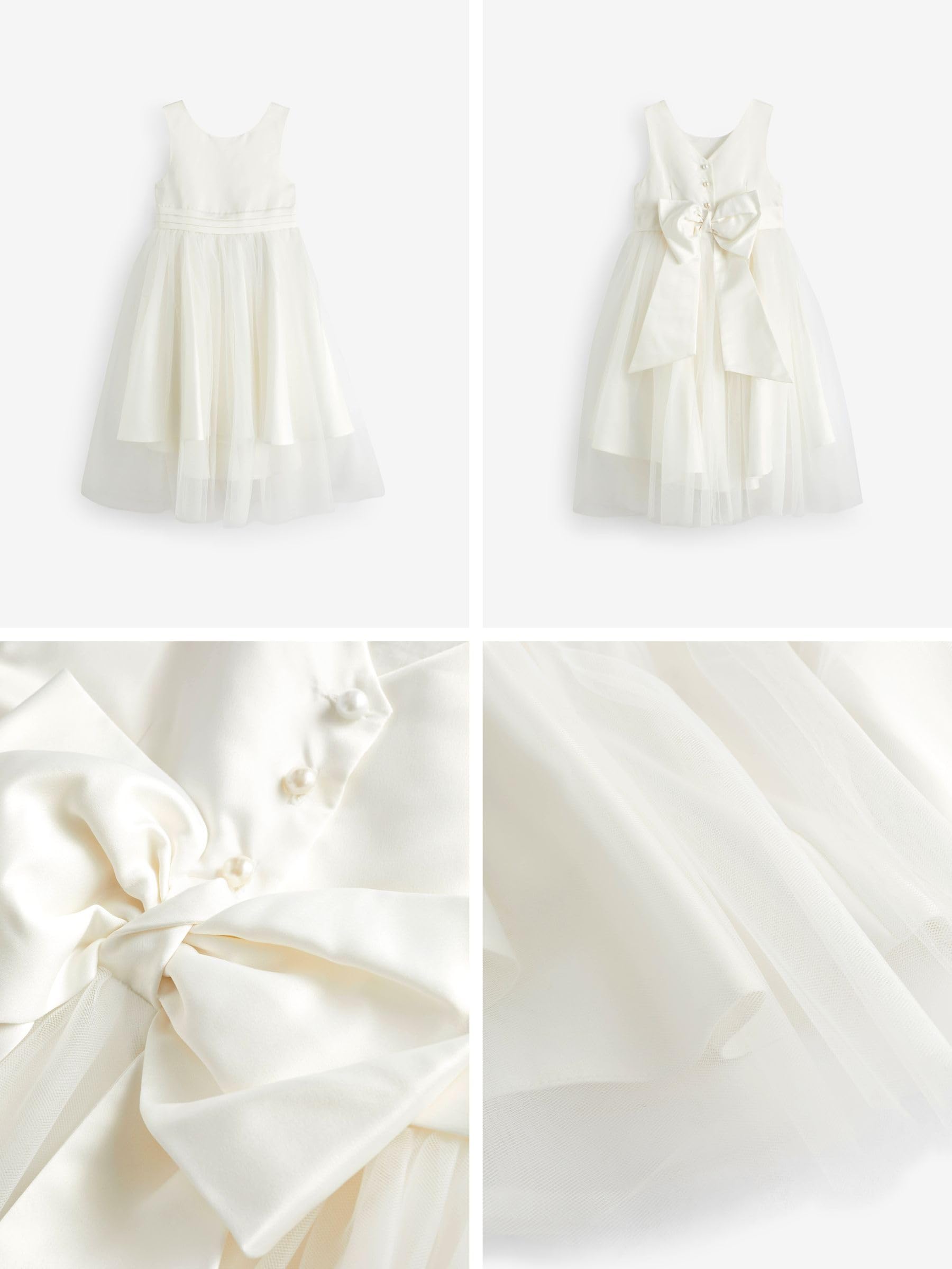 NEXT Niñas Vestido de Flores con Lazo para niña