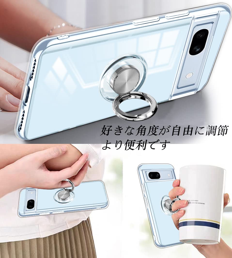 ☆ Google Pixel7a ケース クリア リング付 衝撃 カバー 224 Amazon.co.jp: Google Pixel 7A ケース リング付き クリア Google