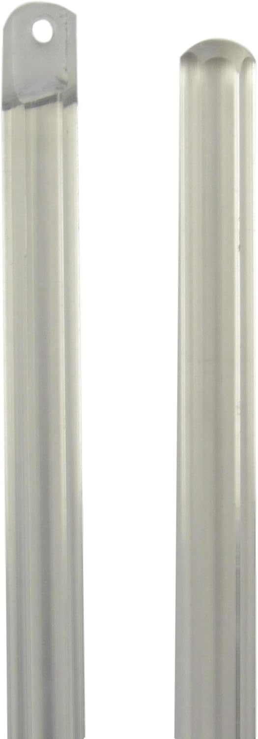 New Blind Wand/Rod - Choose Color and Pack Size - High Strength - Built in Integrated Tip (Clear 1 Pack, 18")