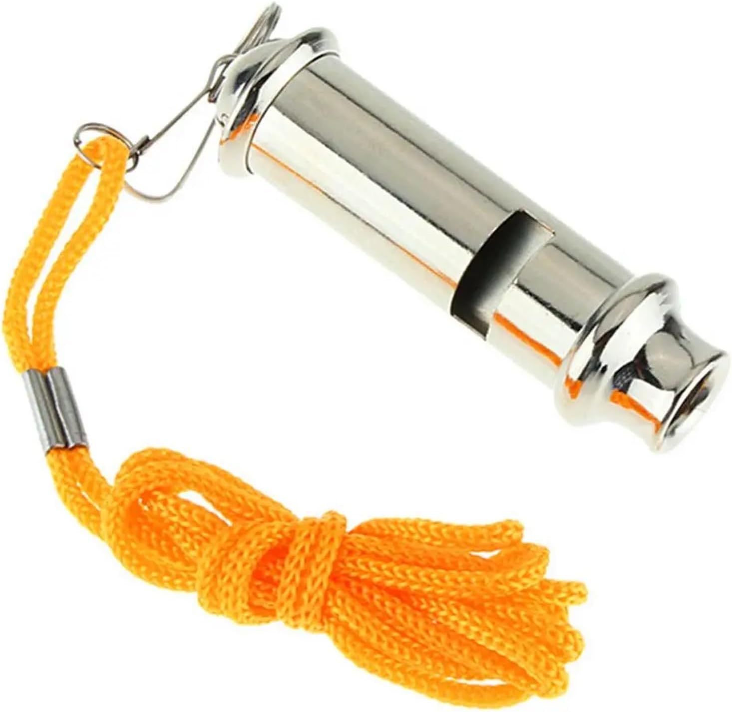 12pcs Stainless Steel for Traffic with Lanyard Emergency Security Whistle Portable Warning