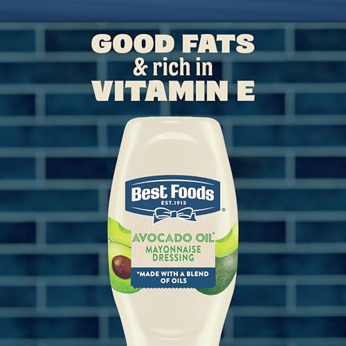 Best Foods Mayonnaise Dressing Avocado Oil Simple Pleasure with Good Fats, Rich in Vitamin E 11.5 Fl Oz