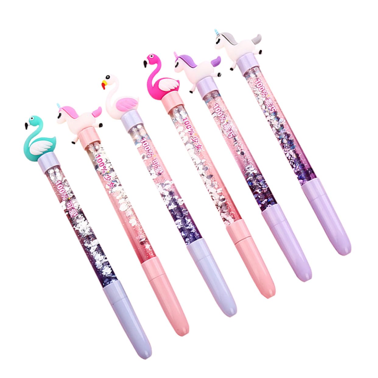 MAGICLULU 3 Set di Penne Gel Eleganti con Motivo a Cigno Punta da 0 05 Mm Inchiostro Nero Cancelleria per Studenti Scrittura Penne Gel Robuste 6 Pezzi*3