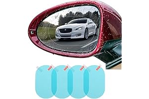 4 PCS Car Rear View Mirror Waterproof Film Side Rearview Rainproof Coating...