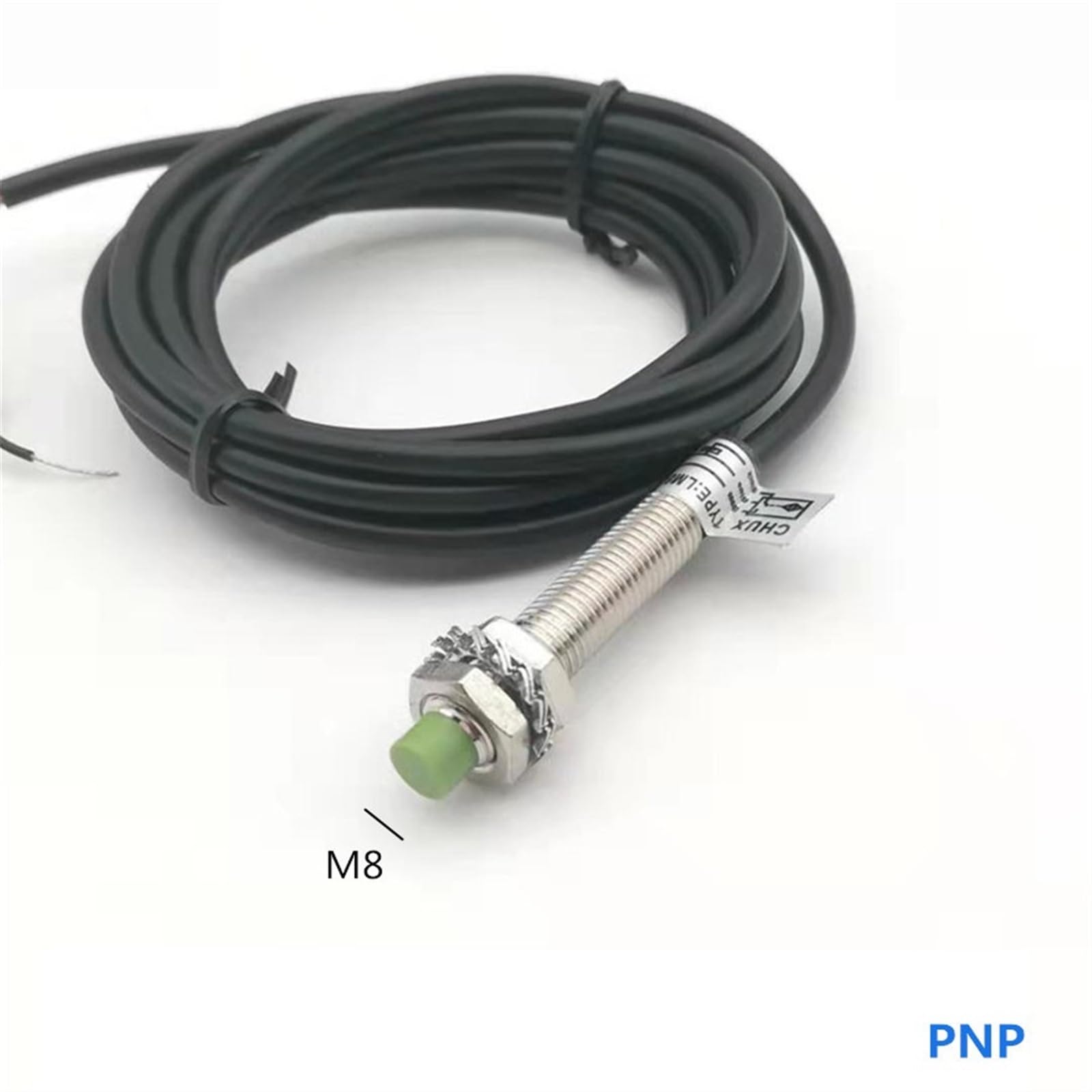 Interruttore sensore di prossimità induttivo PNP NPN M8 2mm Distanza 5V 24VDC IM8-2-DPA/DPB Sensore Movimento Automatico a Cilindro(PNP,NO-5V)
