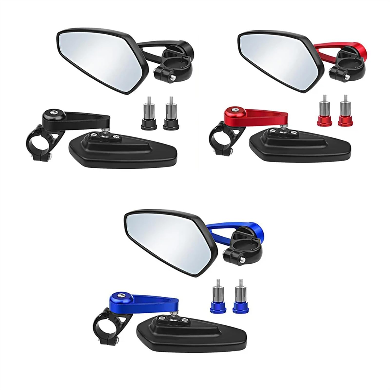 Moto Specchio Specchietto Retrovisore Universale Per Moto, Lega Di Alluminio, Manubrio Retromarcia, Accessori Per Bici Elettrica