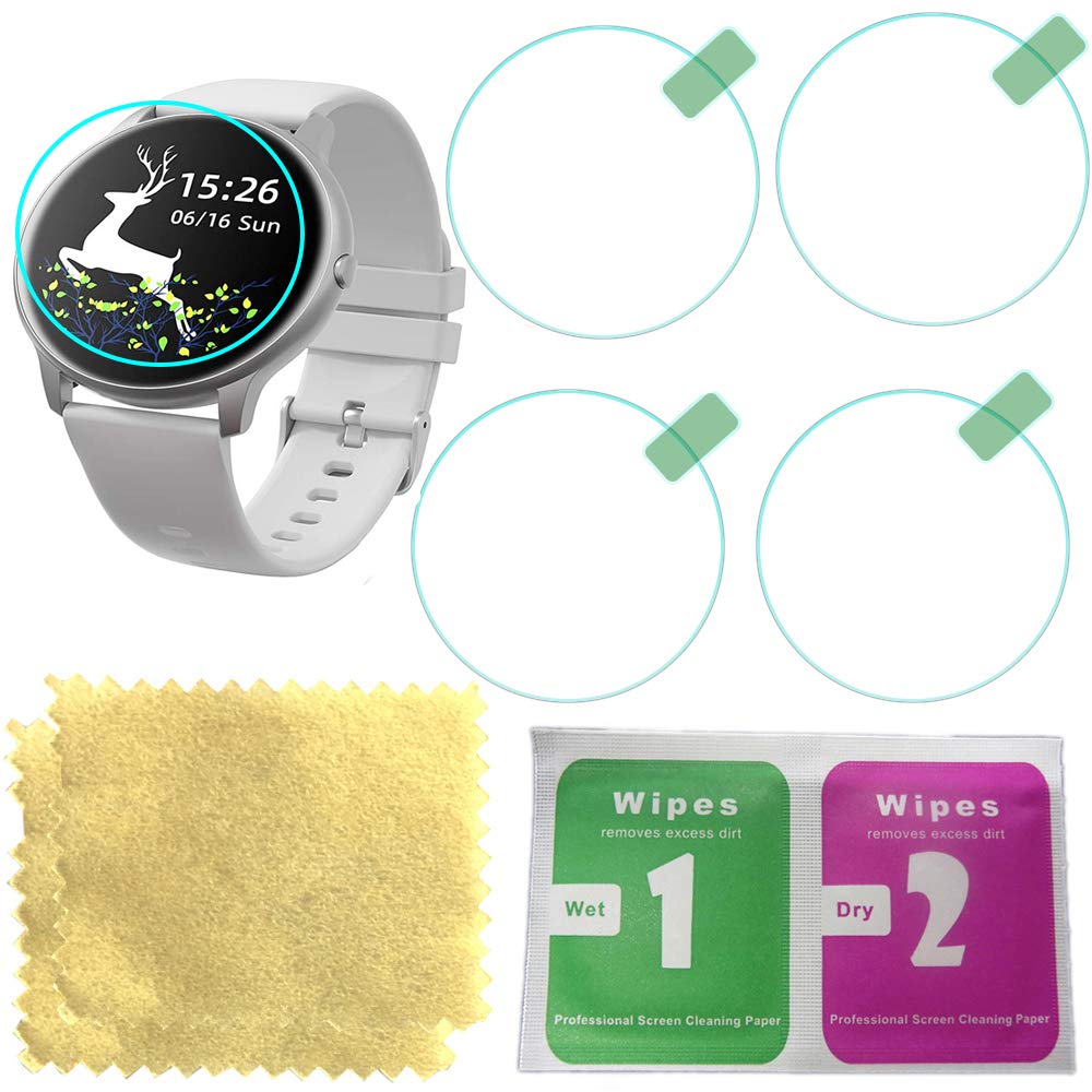 Octelect Tempered glass screen protector for round yamay smart watch screen protector