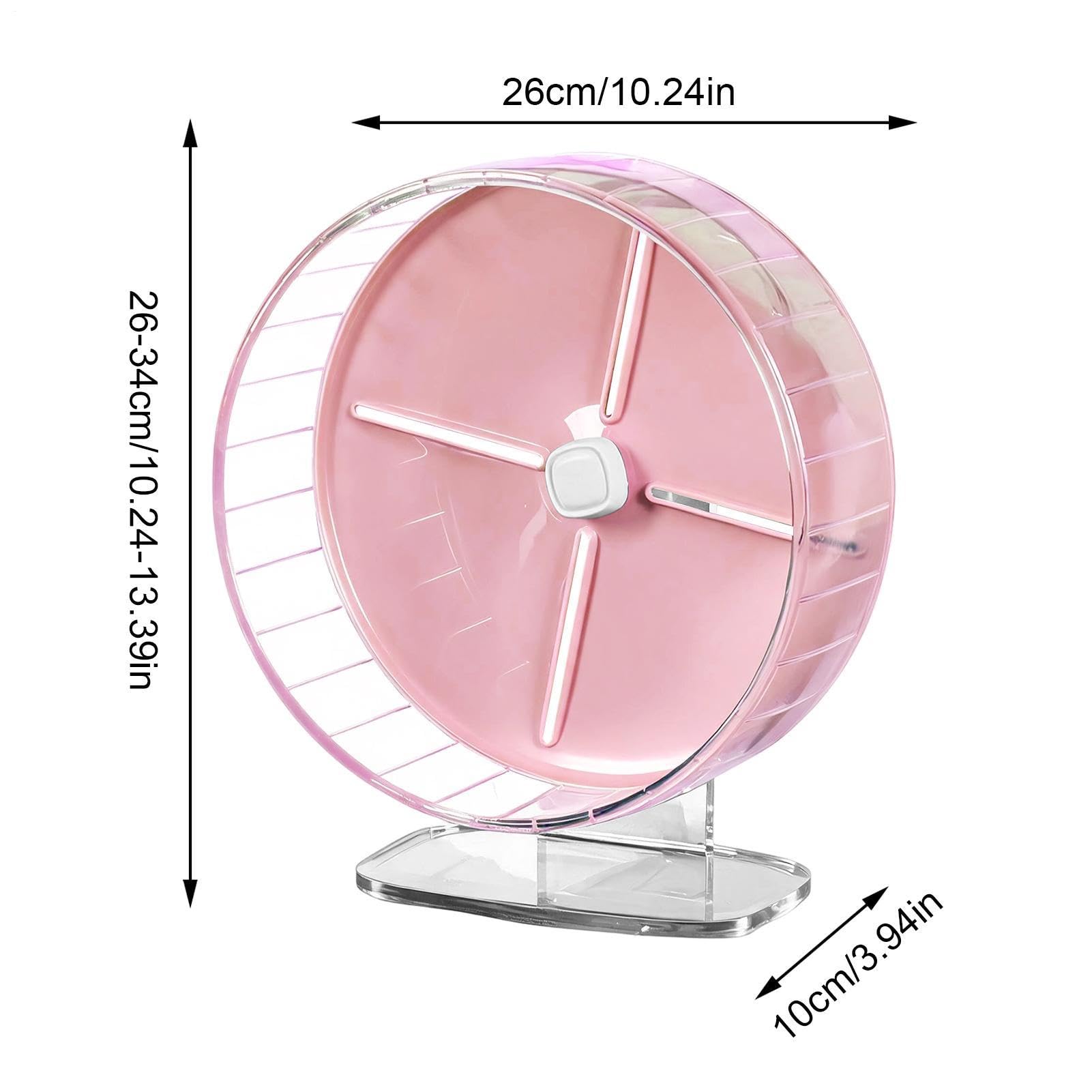 Roue pour hamster 12" 10" silencieuse support réglable