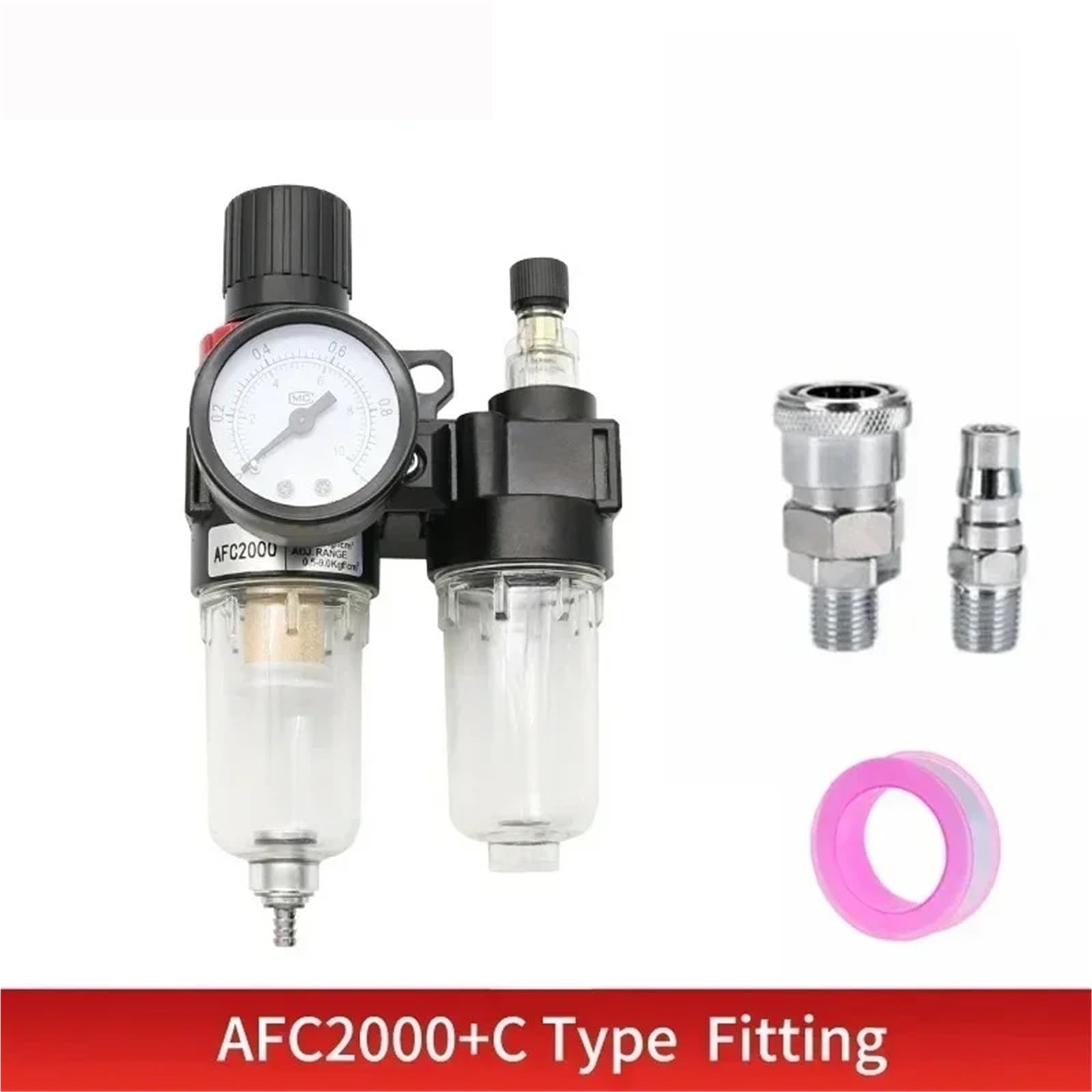 Le filtre séparateur de compresseur d'air AFC2000 G1/4 est utilisé for réduire le régulateur de soupape de pression(AFC2000 JP SMPM20)