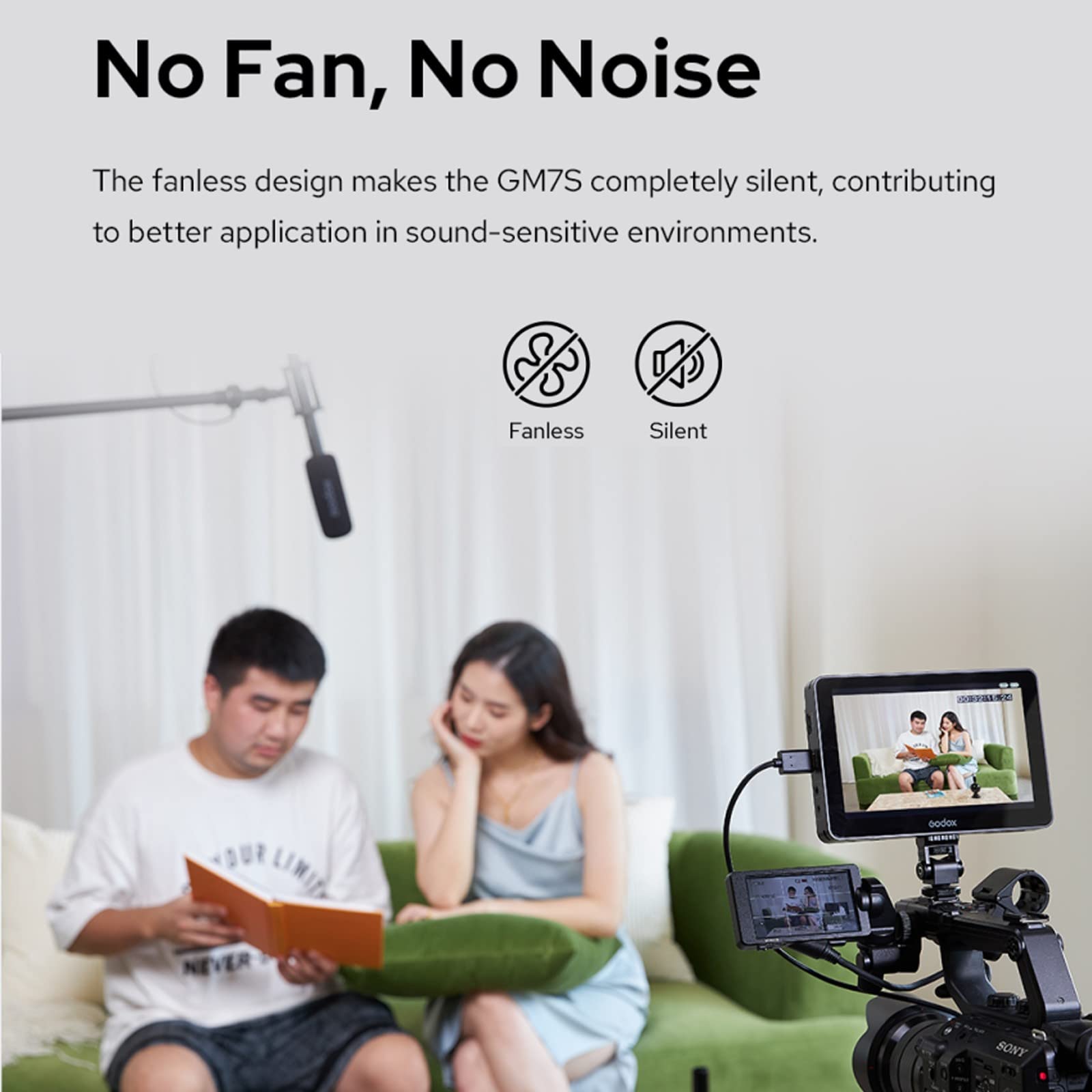 Amazon | Godox GM7S 4K カメラモニター 7 インチ 1200nit 超高輝度