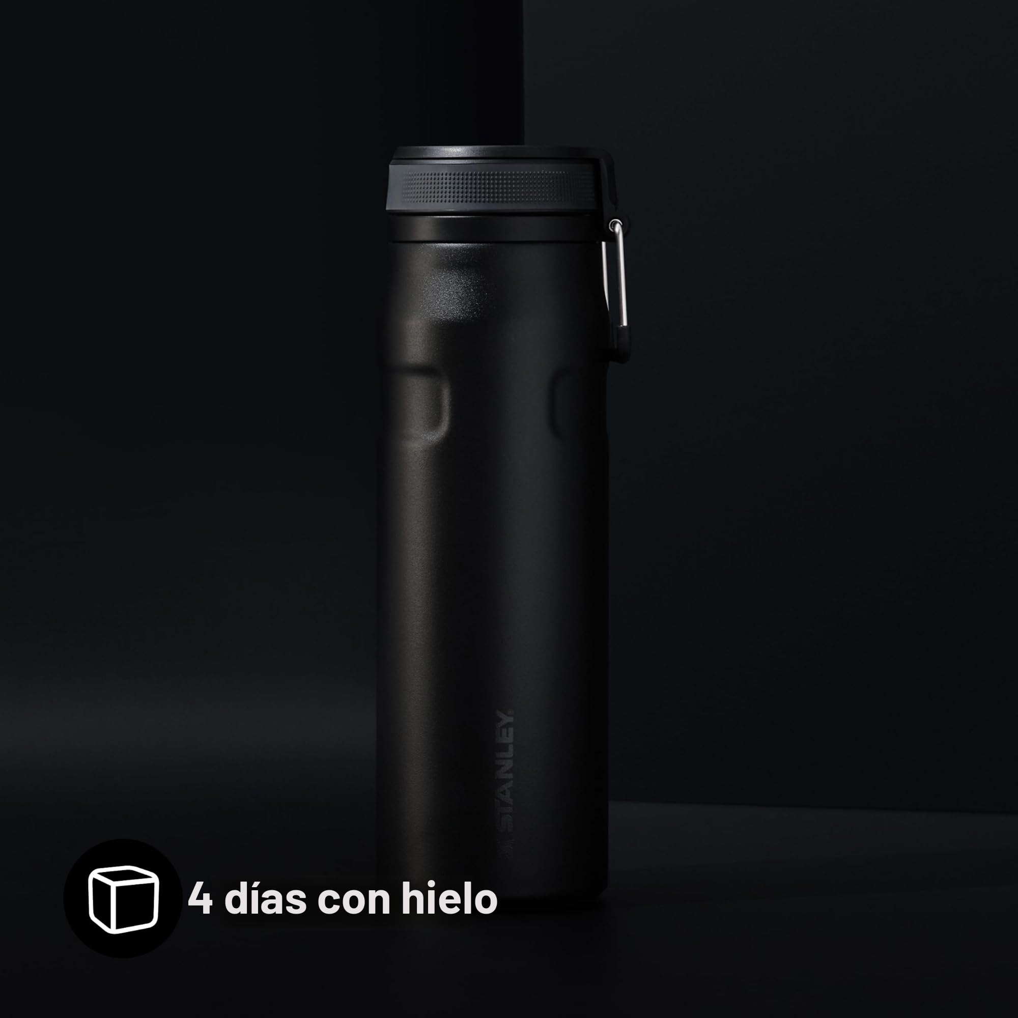 Stanley IceFlow Bottle Twist Flip 0.71L - 17 Horas Fría - Heladas 4 Días - Apta Para Lavavajillas - Botella Agua Acero Inoxidable - Sin BPA - Aislamiento Al Vacío - Black 2.0