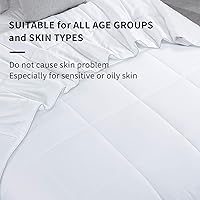 Vista 5 de HOMBYS Lightweight Cooling Comforter Queen Size,100% Rayon Derived from Bamboo Shell Down Alternative Duvet Insert,White Soft Summer Comforter for