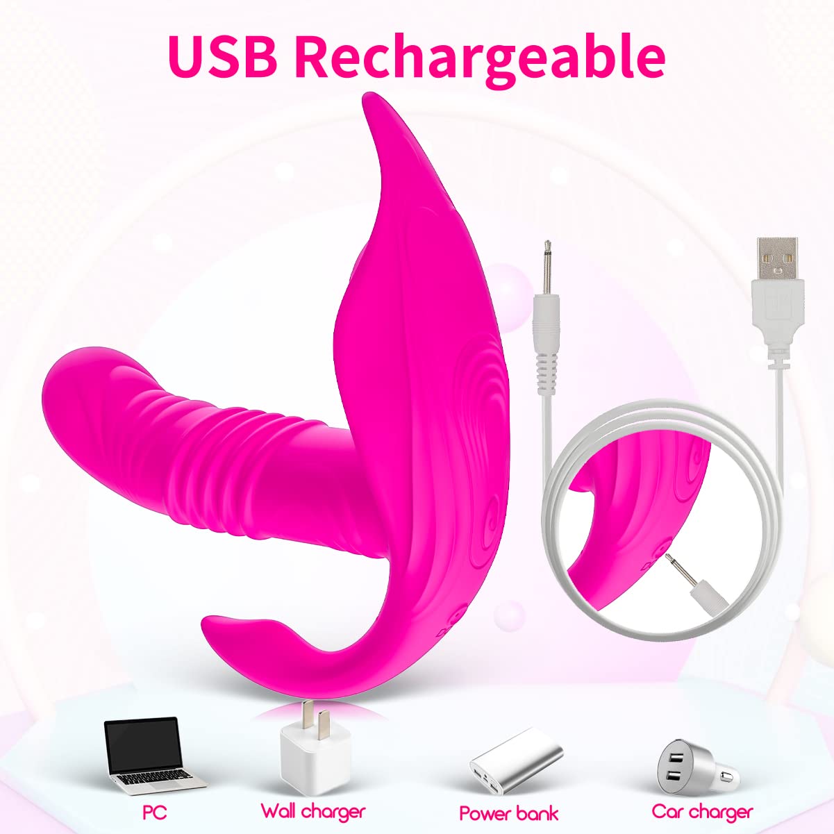 Vibradorador Mujer Juguetes Eróticos vibrador Mando Distancia vibradorador Clitoris Consoladores.. para Mujer con Vibracion Juguetes eroticos para Pareja Sexuàles Adultos control remoto usb 250813-05