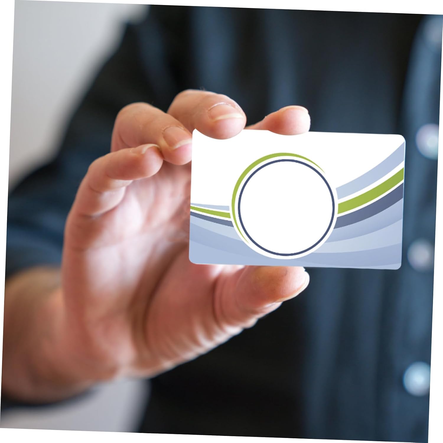 HOMSFOU 8pcs Blank PVC ID Badge Cards White Cards for Business and Personal Use Double-Sided Design Compatible Sublimation Printers