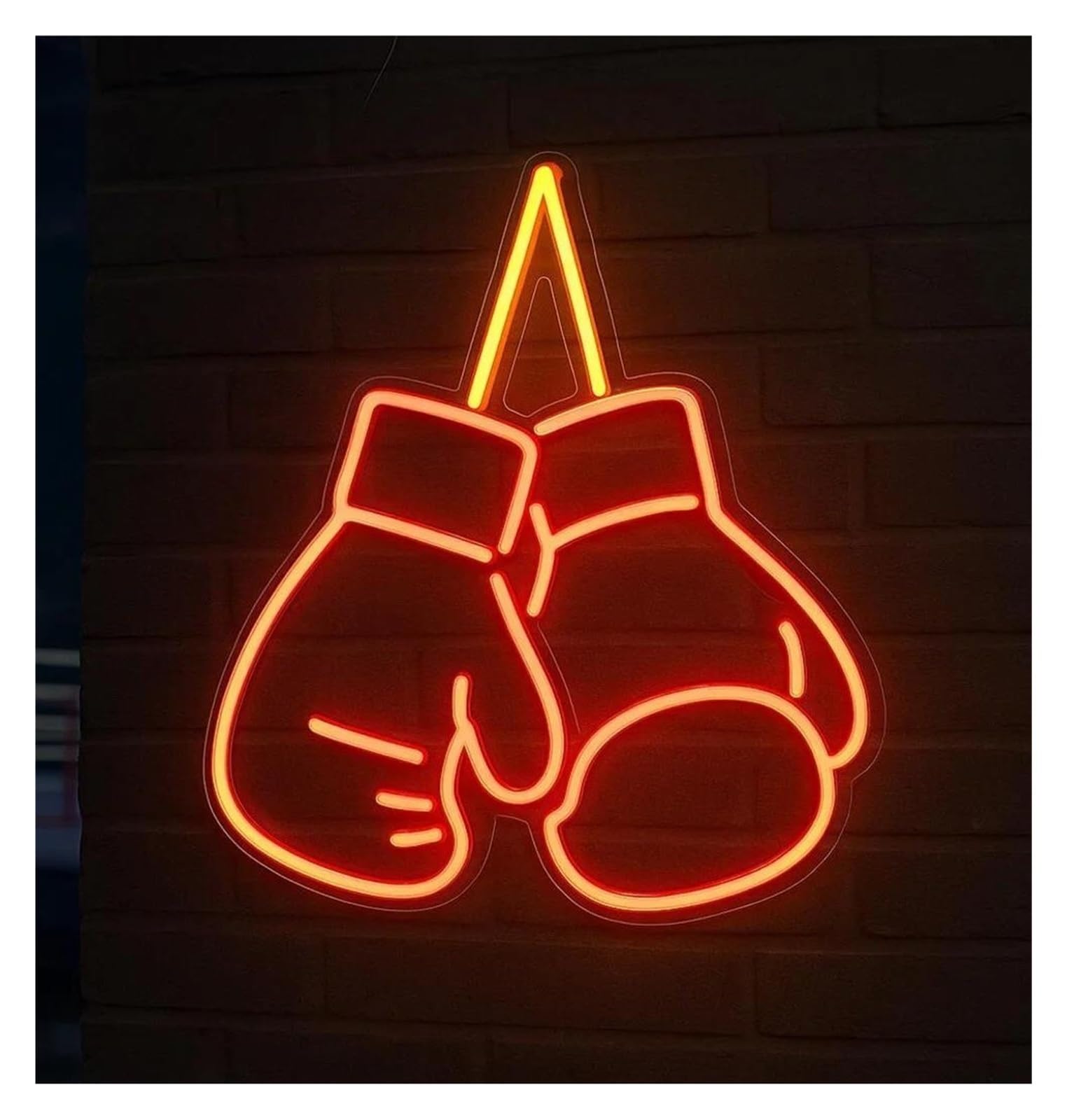 Luci al Neon Da Parete Insegna Al Neon Con Guantoni Da Boxe, Decorazione Luminosa Per Palestra, Centro Fitness E Bodybuilding, Dojo Di Arti Marziali, Caverna Per Uomini, 40cm