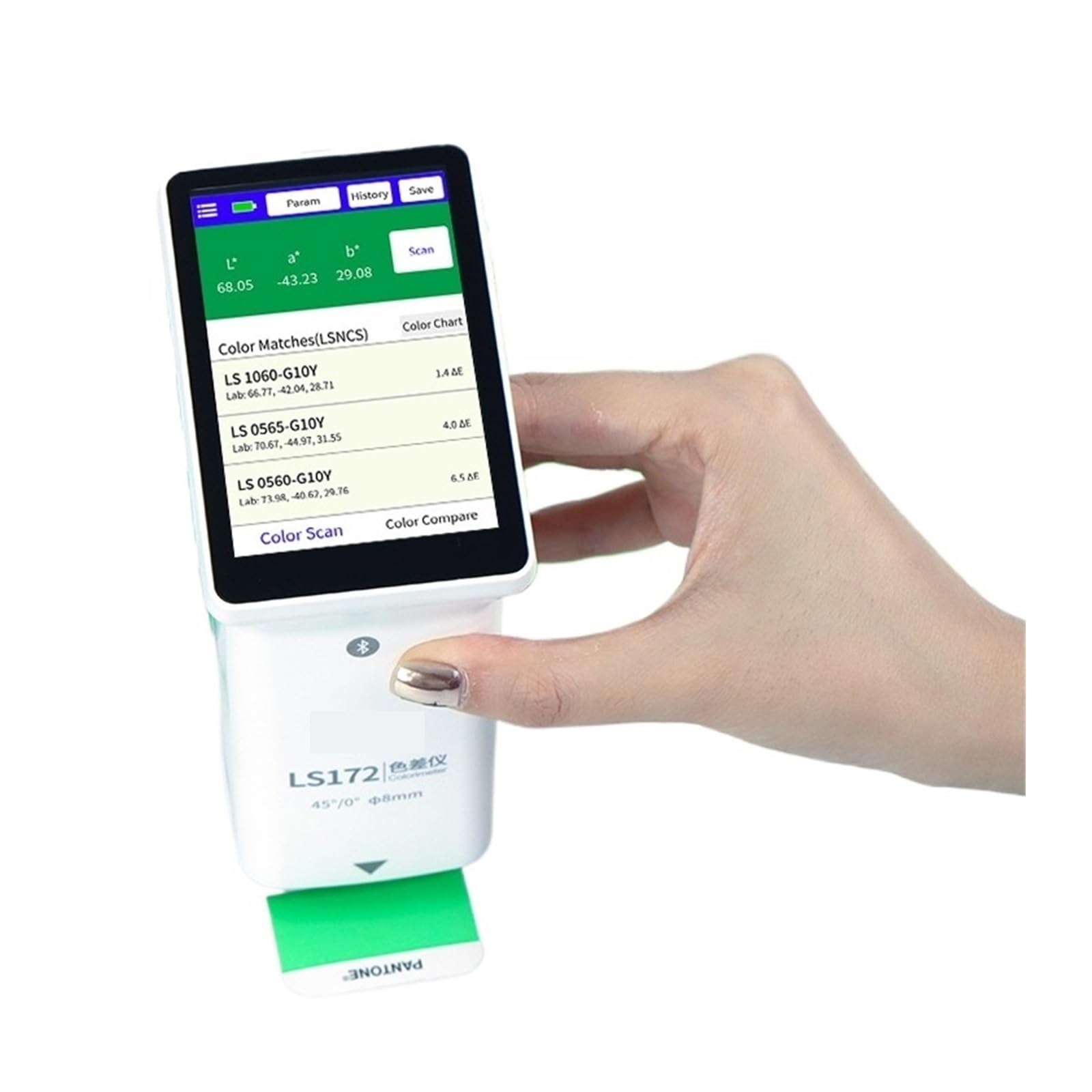 LNHHG LS172 45/0 Portable Colorimeter Colour Meter Colormeter Digital Lab Colorimeter for Print