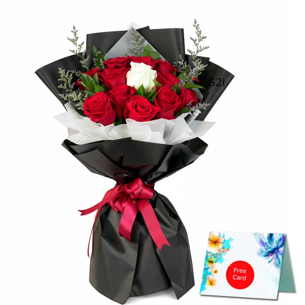 EG2i Flower Crush Roses Hand Bouquet – Elegant Romantic Floral Gift for Birthday, Anniversary, Valentine’s Day & Love Celebrations, Same Day Delivery-image-11