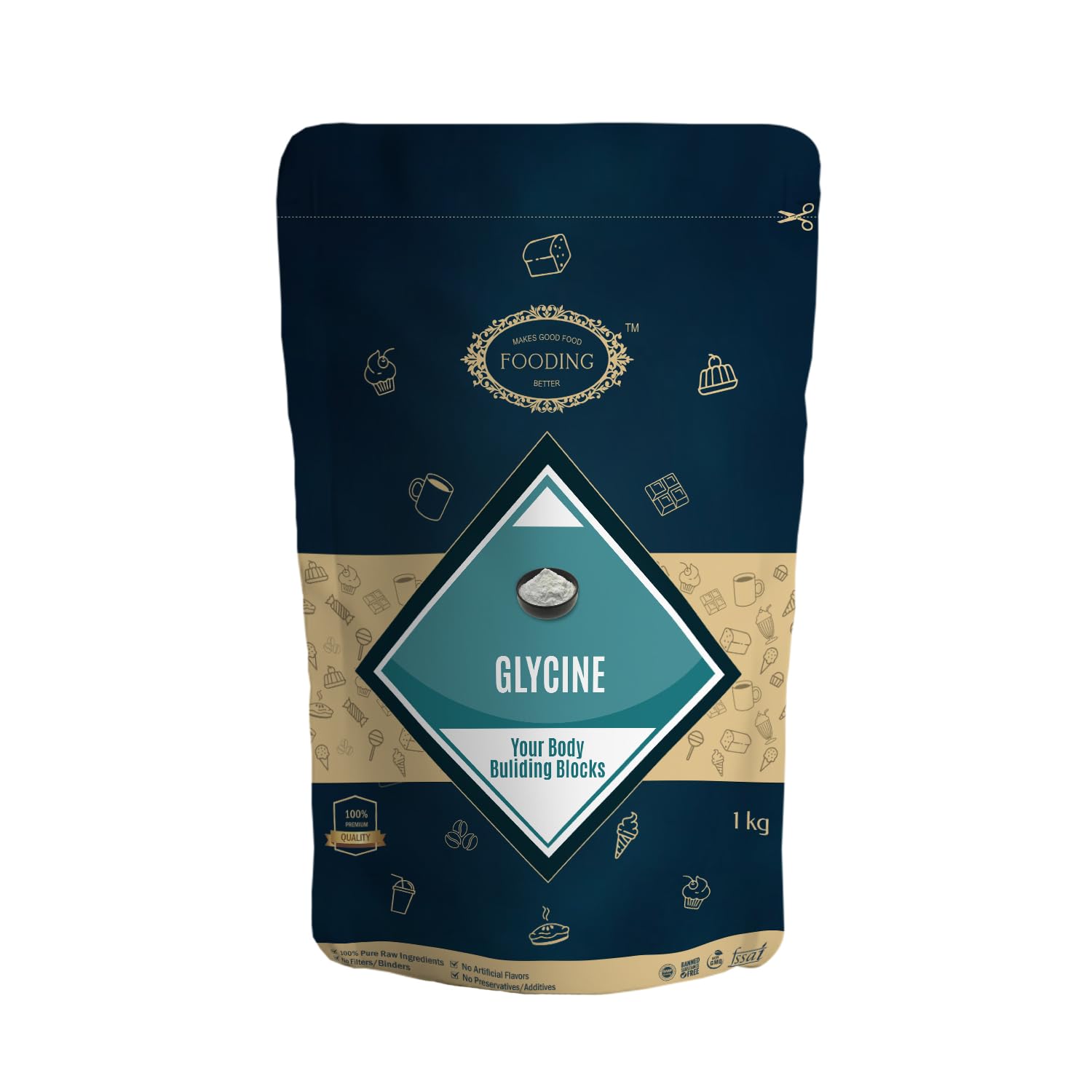 Fooding Glycine Powder - 250 Grams (B0CMY218QP) Amazon Price History, Amazon Price Tracker