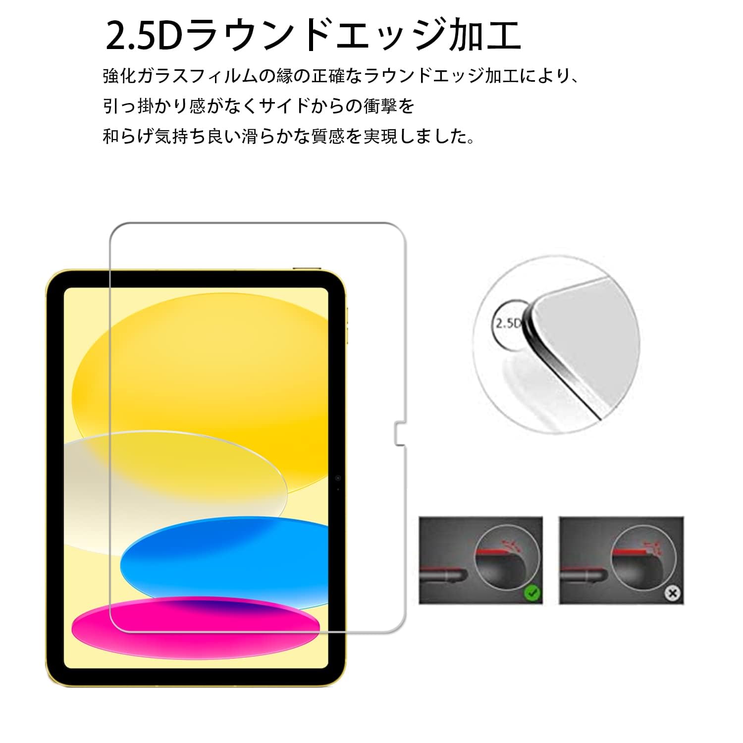 iPad 10世代 64GB Wi-Fiモデル カバー ガラスフィルム iPad 10世代 64GB Wi-Fiモデル カバー ガラスフィルム