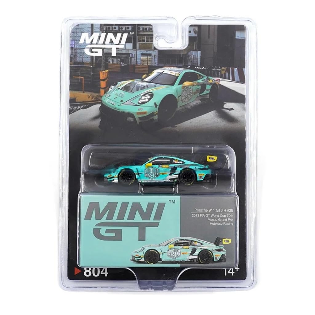 Nessiworld Mini GT 1/64 Porsche 911 GT3 R HubAuto Racing 2023 FIA