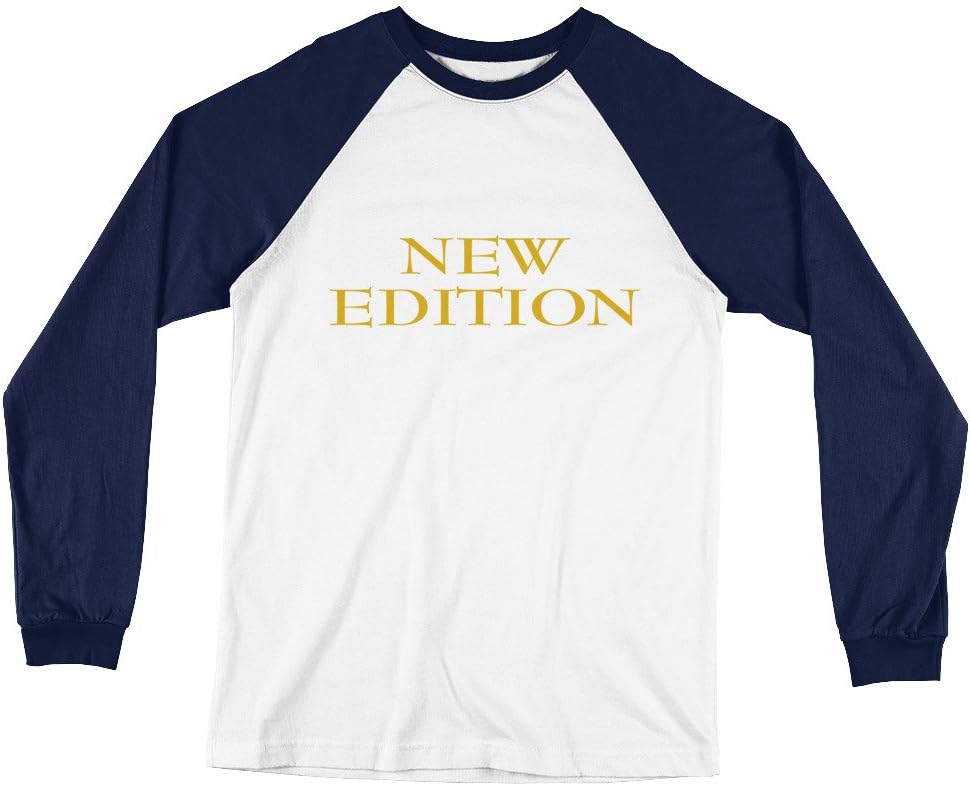 New Edition Bell BIV Devoe Long Sleeve Baseball T-Shirt White/Navy