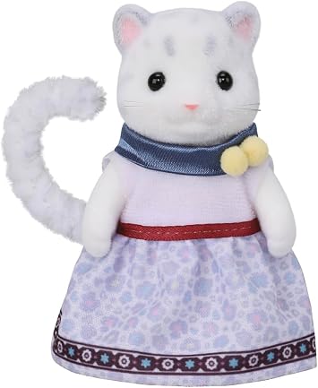 Sylvanian Families - 5814 Snow Leopard Family, Playset with Animal Figure, Velvety Animal Figures, Leopards, Toys for Children Aged 3 and Up
