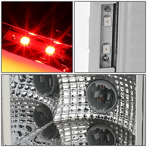 Image of DNA MOTORING TL-GMCSIE07-LED-3D-CH-CL LED 3D Tail Light Assembly Driver & Passenger Side [Compatible with 07-14 GMC Sierra 1500 2500HD 3500HD]