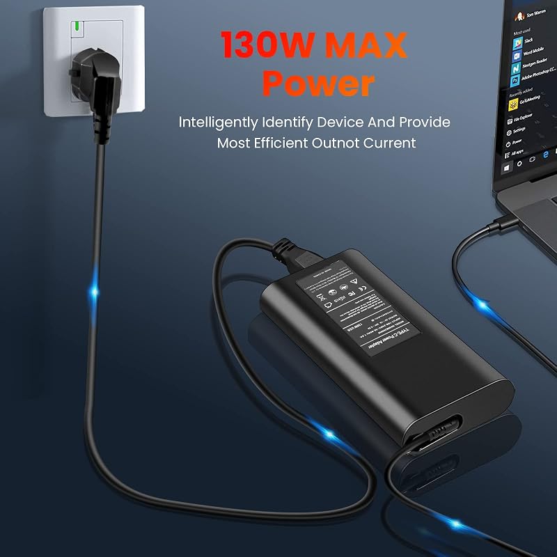 Goodovo 130W USB-C laptop töltő Dell XPS 15 17 Latitude Precision