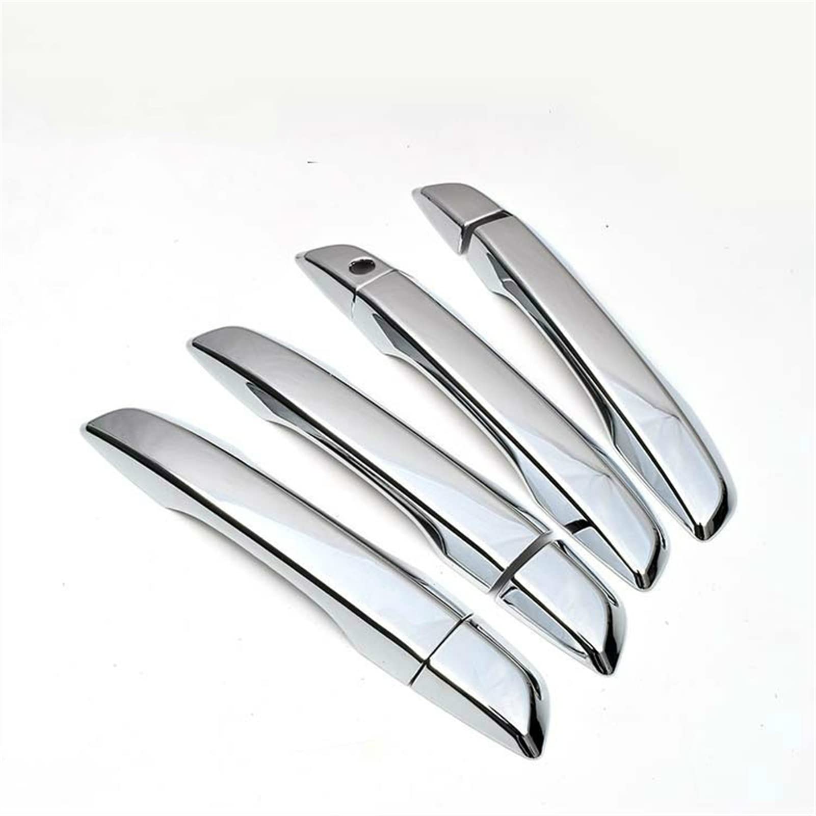 Fahbstr 1 Exterior Door Handle Cover For Civic 2016-2019 Chrome Carbon Fiber Style Door Handle Cover Trim Overlay Car Styling Molding(1)