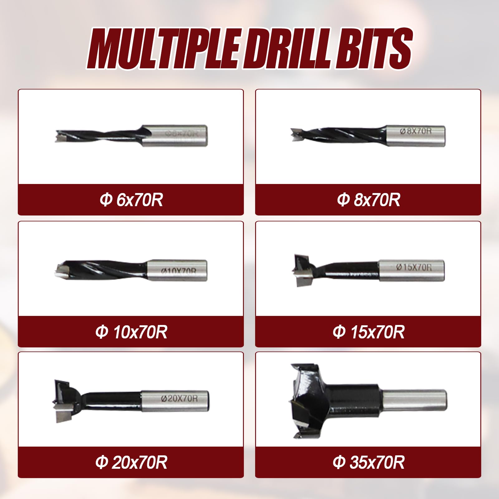 Kit di tasselli autocentranti, 3 in 1, in lega di alluminio, guida autocentrante per fori con scala multipla di punte da trapano, maschera hardware per armadietti, guida per trapano per localizzatore