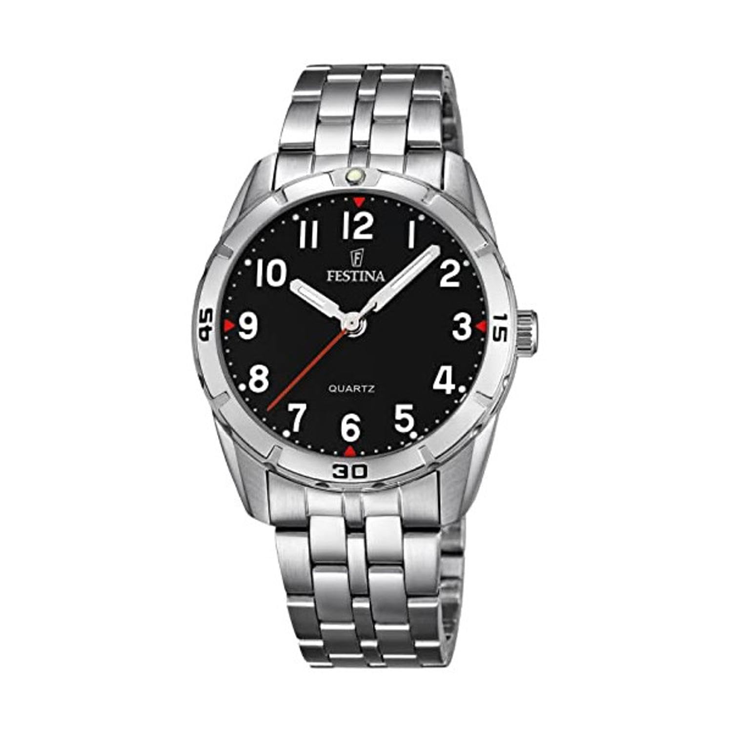Montre FESTINA pour Enfants F16907/3 Junior Collection Boîtier en Acier Inoxydable Gris Bracelet en Acier Inoxydable Gris