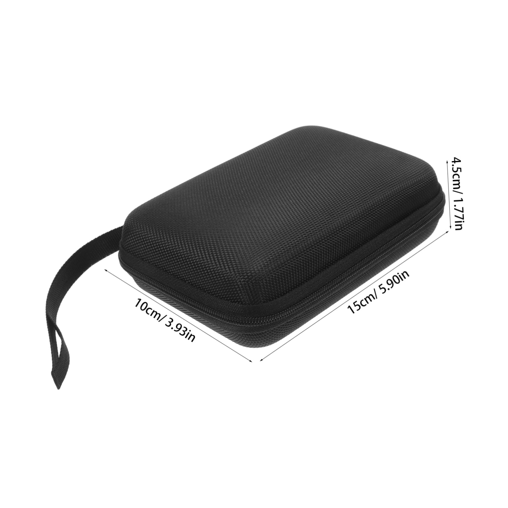 FRCOLOR 2Pcs Eva Rectangle Organizer Zipper Travel Case Portable Hard Drive Protector Lightweight Storage Bag for Blood Earbuds and Accessories