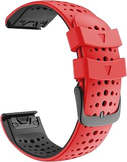 AEHON Pulseira de silicone 26 de 22 mm para Garmin Fenix 6 6XPro 5X 5 Plus/Forerunner 935 GPS MK1 D2 de liberação rápida, pulseira de relógio de ajuste fácil
