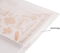 Vista 5 de #10 Clear Plastic Envelopes 5 x 10 Money Receipt Bill Storage Holder 20 Pack Hook Loop Closure