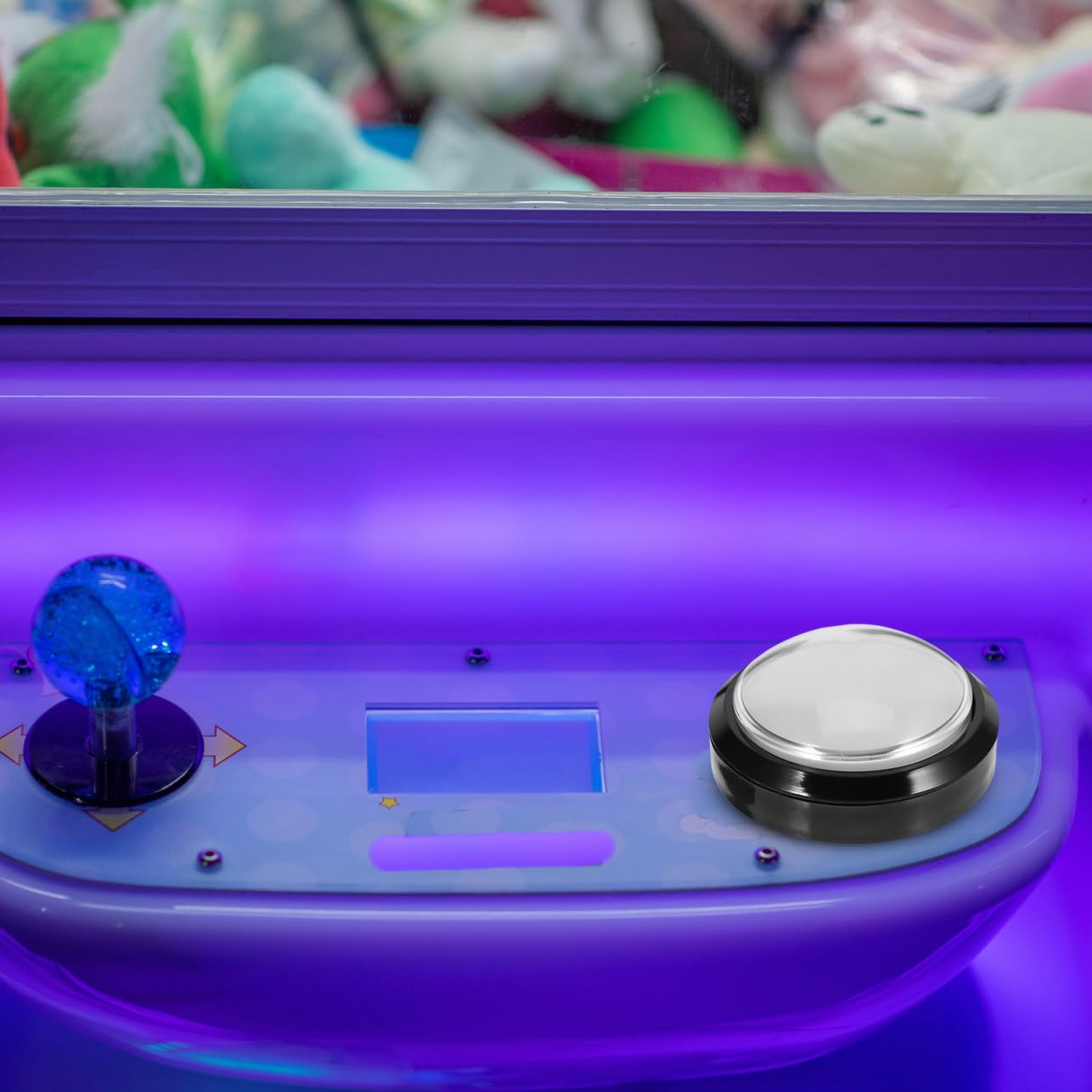 Pulsante a Cupola Grande Bianco LED Illuminato per Macchina da Gioco, Interruttore Auto-ripristinante in ABS e Metallo, per Macchina da Ballo e Uso Domestico Fai-da-Te