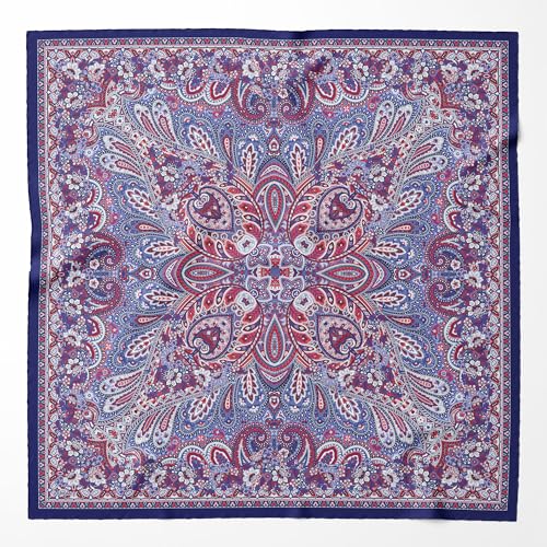 Elizabetta Women's Italian 100% Silk Large Square Shawl Scarf Wrap3