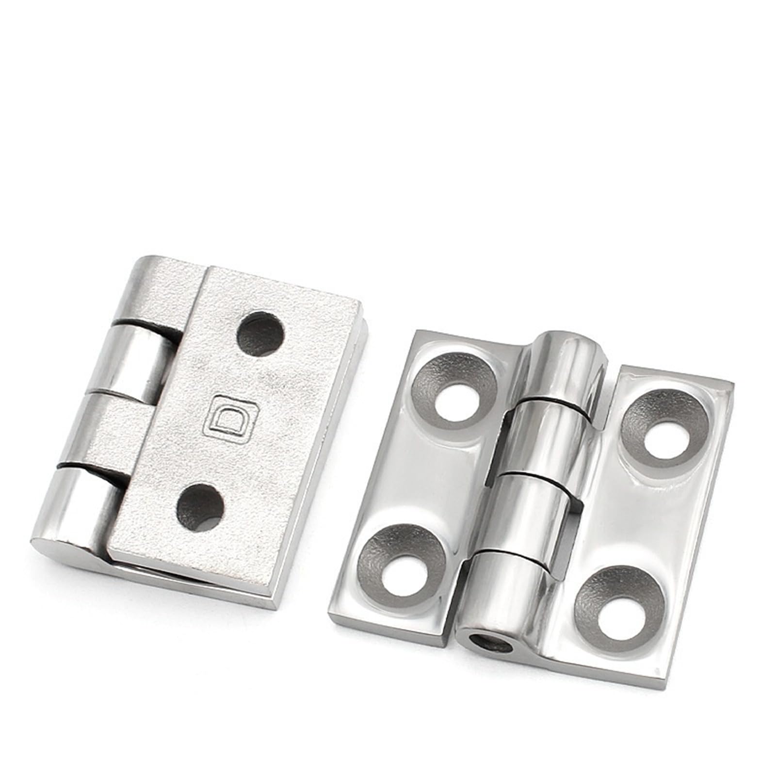 Bisagra HT083 de acero inoxidable 316 con acabado pulido de alta resistencia