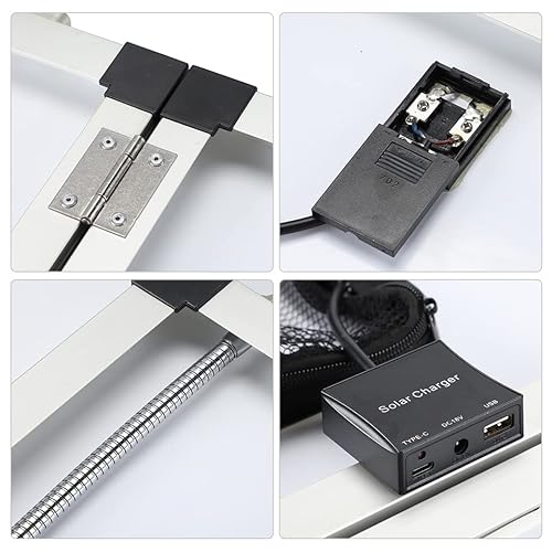 Sunyima Solar Panels, 40W 18V Foldable Etfe Monocrystalline Solar Suitcase Portable With Usb/Dc/Usb-C Outputs, Crocodile Clip For Outdoors Camping Rv #TOP3