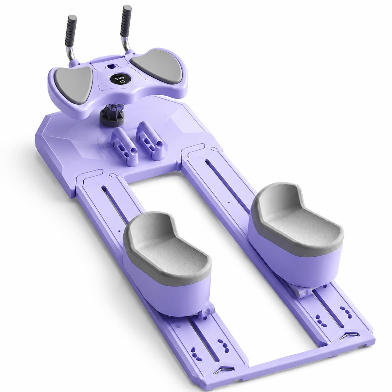 Pilates Reformer with 360° Rotating Handles & Timer for Home, Foldable Fitness Board(L)