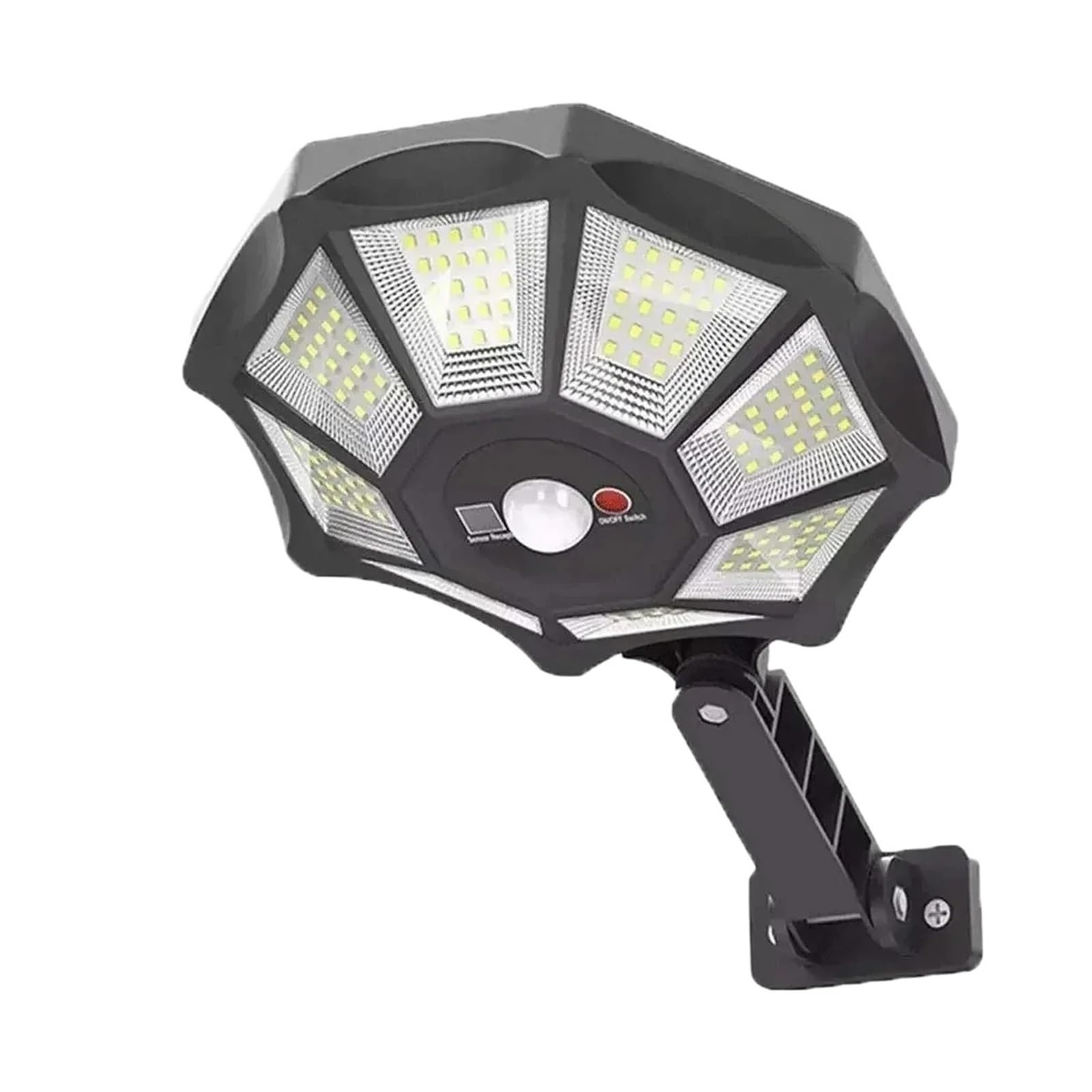 Lampione solare, 2 luci solari da esterno a LED con sensore di movimento, lampione solare for cortile, giardino, piscina, vialetto,per Giardino,Garage