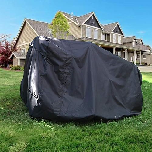 Miniatura 6 de IC ICLOVER - Cubierta para tractor de césped, cubierta para cortacésped para exteriores para cubiertas de hasta 44 pulgadas, fabricada con poliéster