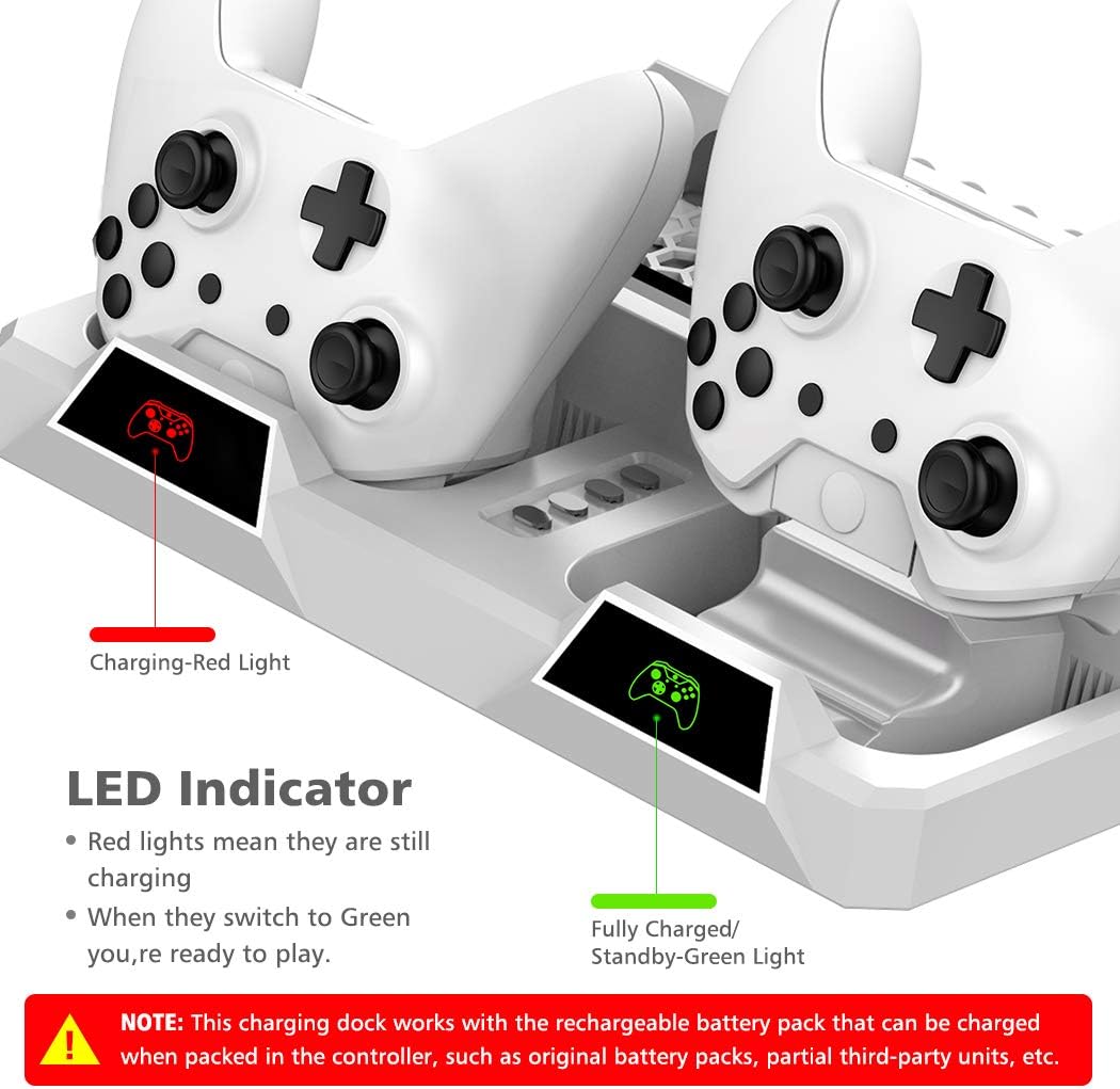 Uр Tо 40% оƒƒ Vertical Cooling Stand for Xbox One/S/X, OIVO Cooling Fan with Controller Charging Dock Station LED Indicators Included