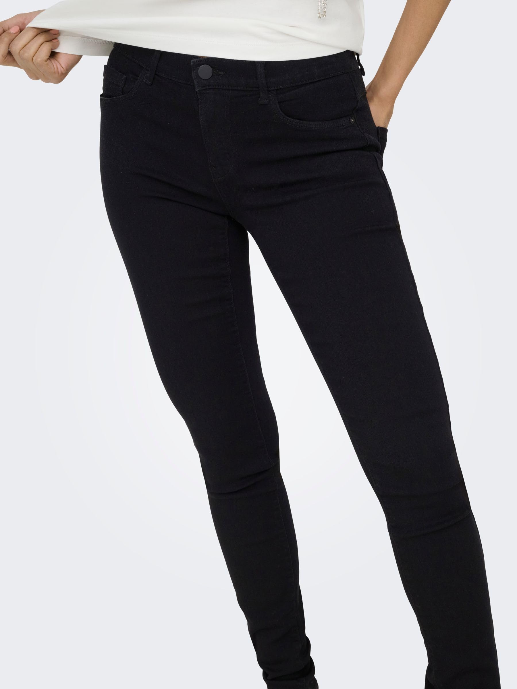 ONLY Onlrain Reg Skinny Jeans Cry6060 Dżins Kobiety