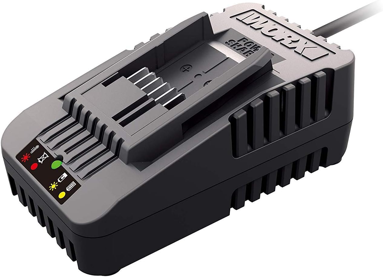 WORX WA3881 18V/20V 60 min Quick Charger, Black