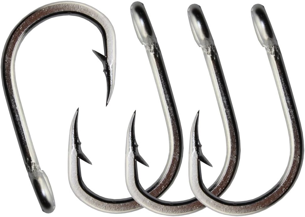 40pcs Stainless Steel High Strength Fishing Hook Saltwater Strong Fishhook Jig Bait Fish Hook 10884