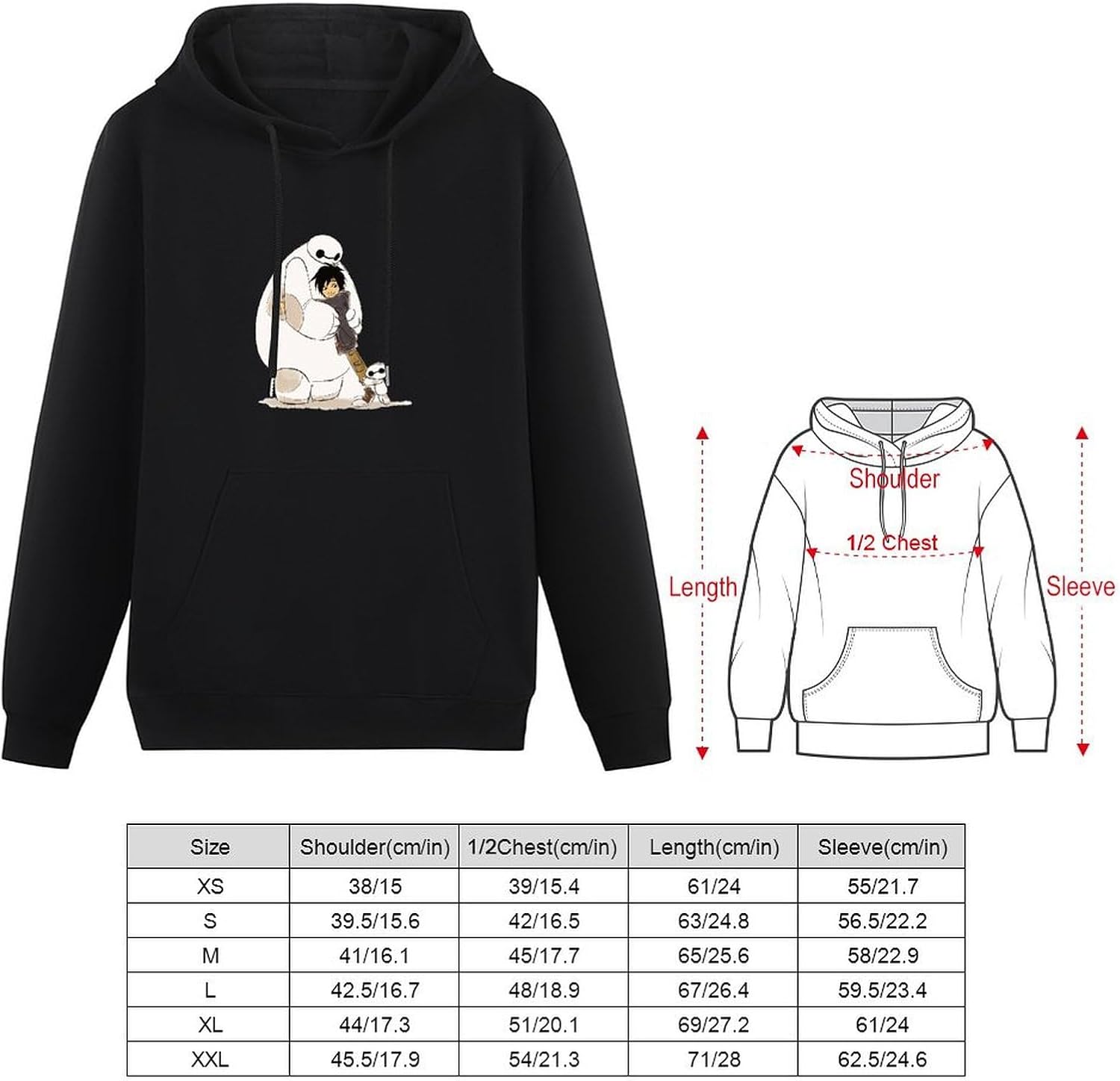 Ycohq] キッズ パーカー ベイマックス プルオーバー 児童 長袖