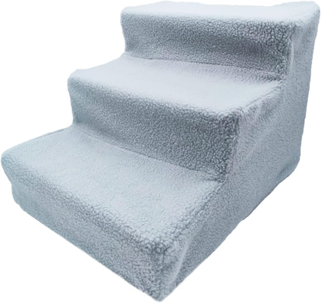 Kisangel PET Stairs for Dogs and Cats Non-Slip Ramp for Beds and Cars Sturdy PET Climb Ladder Easy Access